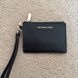 Michael Kors Black Leather Coin Purse